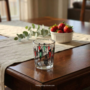 Hand Painted Liquor Glass | Artistic Tequila Shot Glass & Vodka Glass